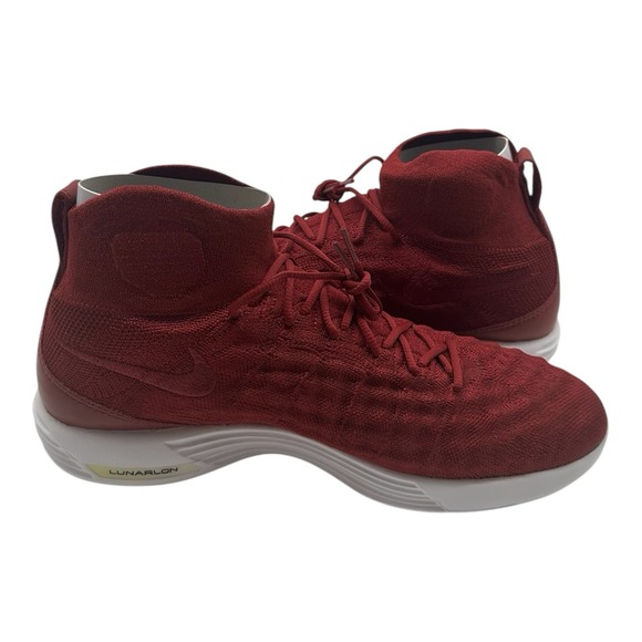 Nike Lunar Magista ll FK Flyknit Shoes Mens Sz 11.5 Team Red Training 852614-600 main image 6